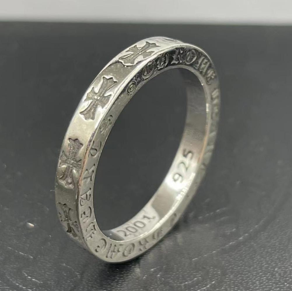 CH Style Forever Heart Cross Ring Punk Ring Gothic Ring