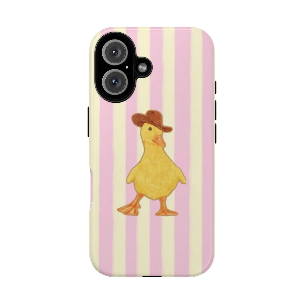Cowboy Duck iPhone Case, Cute Western Duck Phone Cover — image 3