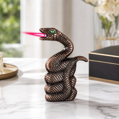Snake Shaped Torch Lighter with 3D Relief Design (Butane Not Included) — image 2