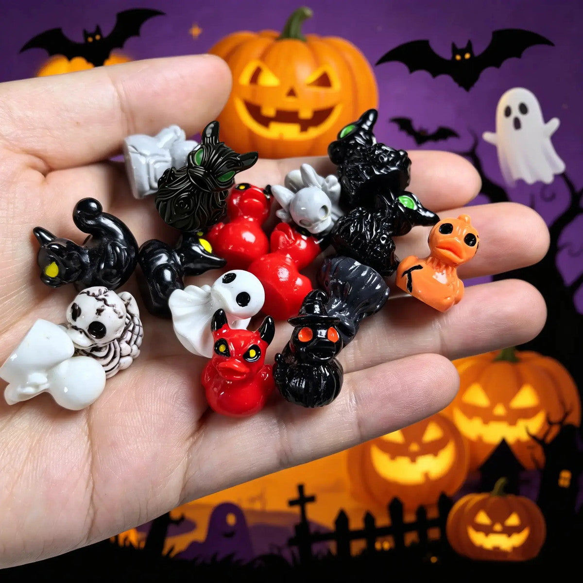 Spooky Mini Duck Figurines — Set of 50 — image 4