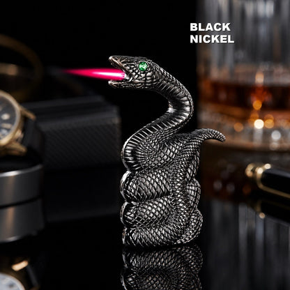 Snake Shaped Torch Lighter with 3D Relief Design (Butane Not Included) — image 4
