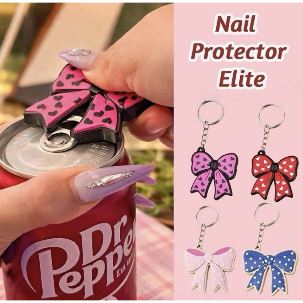 Coquette Bow Cup Keychain Bottle Opener — image 4