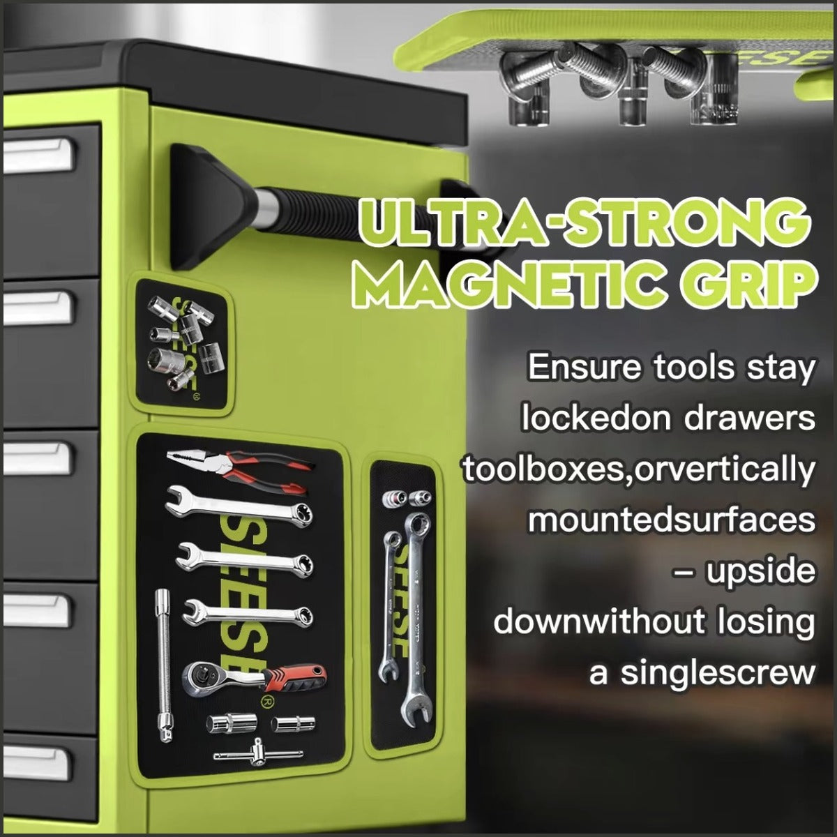 【FathersDayGift】 SEESE 3PC Flexible Magnetic Tool Mat & Tray Holder — image 4