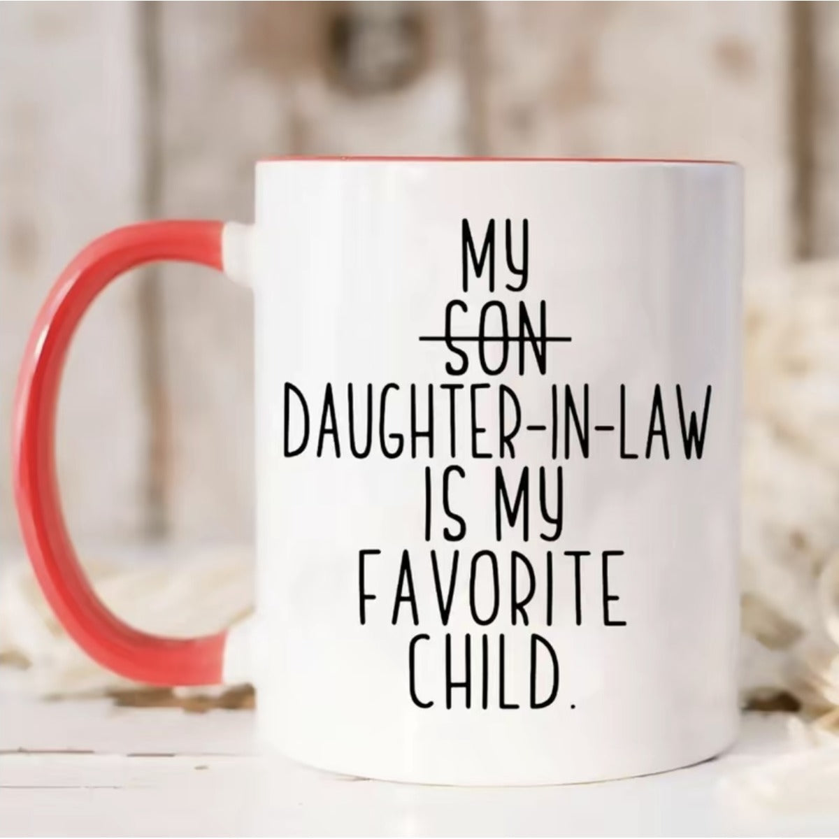 Funny Father’s Day Mug - My Daughter-In-Law Is My Favorite Child - Gift for Dad Papa Coffee Cup — image 4