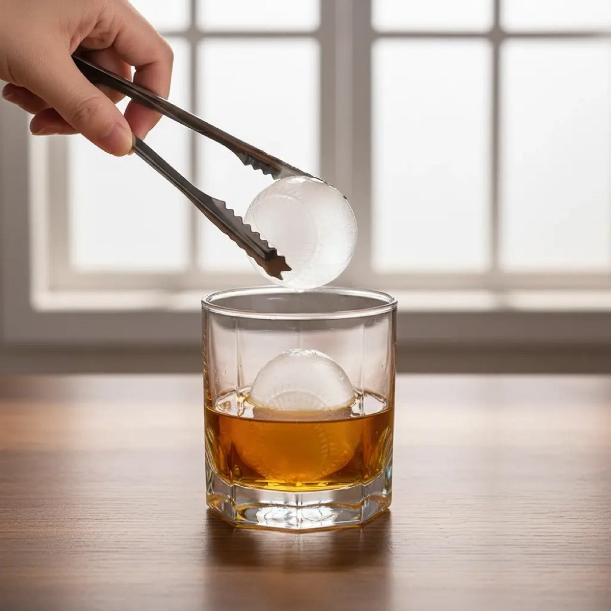 3D Baseball Stitch Ice Cube Mold: 6-Cavity Food-Grade Silicone Tray — image 3