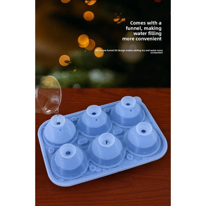 3D Baseball Stitch Ice Cube Mold: 6-Cavity Food-Grade Silicone Tray — image 6
