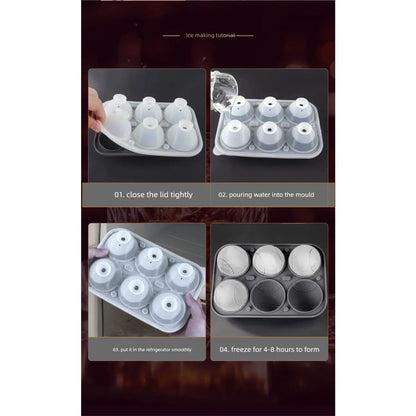3D Baseball Stitch Ice Cube Mold: 6-Cavity Food-Grade Silicone Tray — image 9