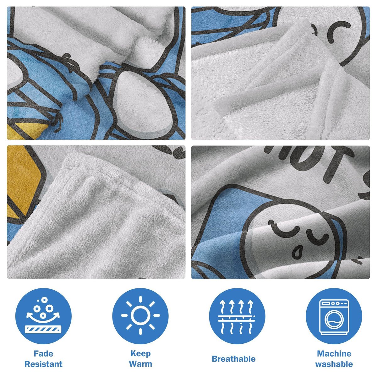 Funny Father's Day Dad Resting Eyes Blanket — image 5