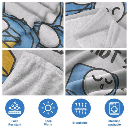 Funny Father's Day Dad Resting Eyes Blanket — image 5