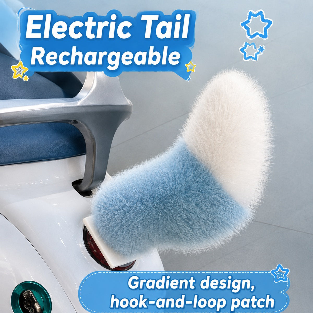 Rechargeable Remote-Controlled Fluffy Tail for E-Scooters & Cars — image 7