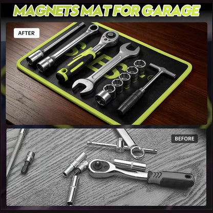【FathersDayGift】 SEESE 3PC Flexible Magnetic Tool Mat & Tray Holder — image 7