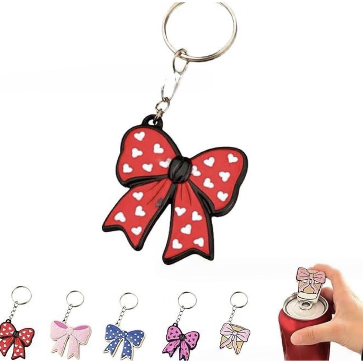 Coquette Bow Cup Keychain Bottle Opener — image 8