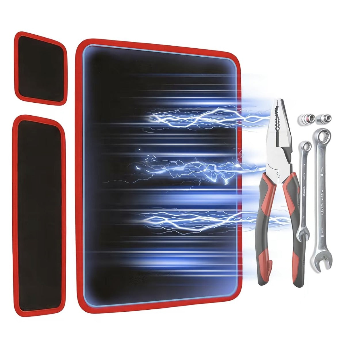 【FathersDayGift】 SEESE 3PC Flexible Magnetic Tool Mat & Tray Holder — image 8