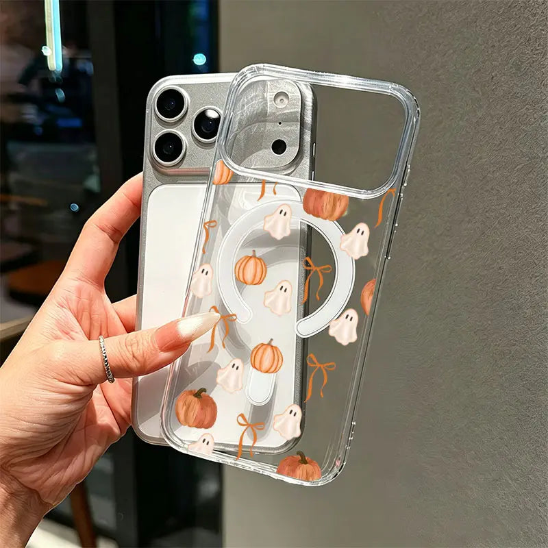 Ghost & Pumpkin Magnetic iPhone Case — image 3