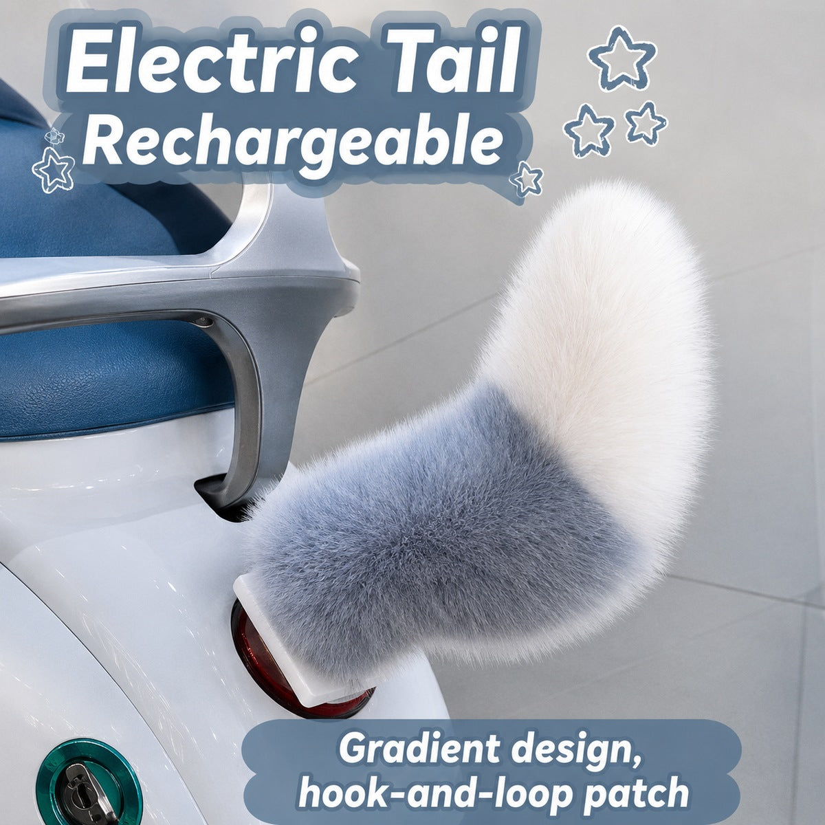 Rechargeable Remote-Controlled Fluffy Tail for E-Scooters & Cars — image 10