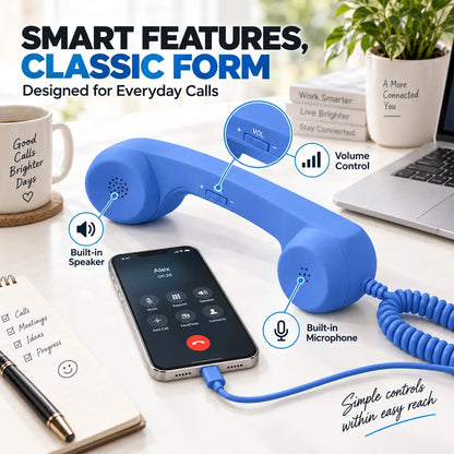 Retro Wired Phone Handset — USB-C / 3.5mm — image 6