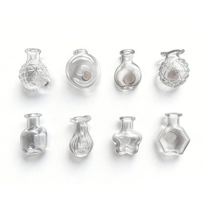 8-Piece Transparent Mini Vase Fridge Magnets — image 1