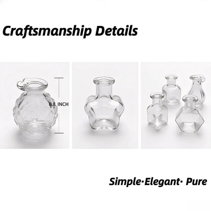 8-Piece Transparent Mini Vase Fridge Magnets — image 7