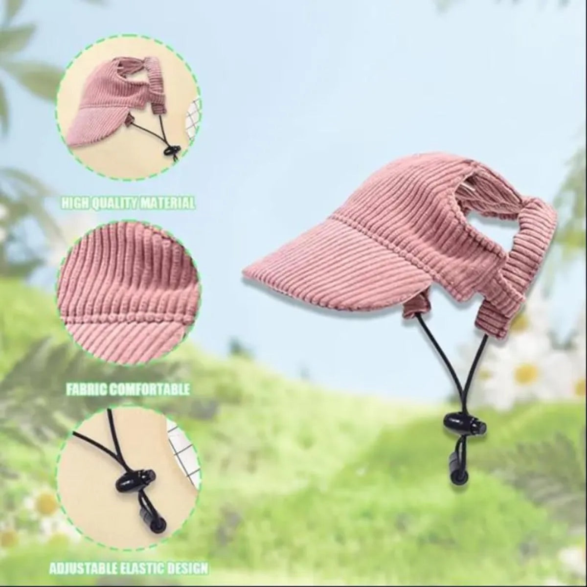 Pet Baseball Cap, Outdoor Sun Protection Pet Hat, Breathable Pet Headwear for Small Medium Large Dogs & Cats, Pet Supplies — image 9