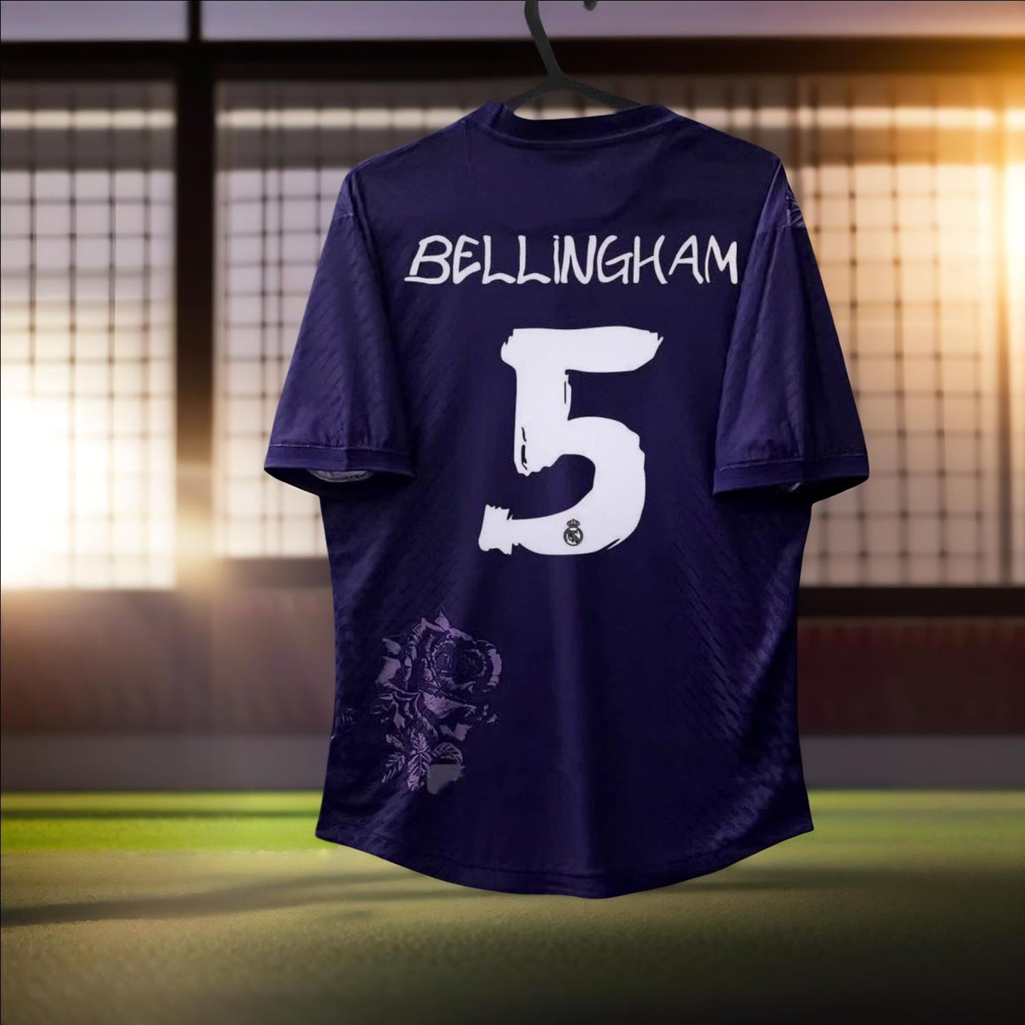 Bellingham #5  Real Madrid Away Purple Jersey Fans version