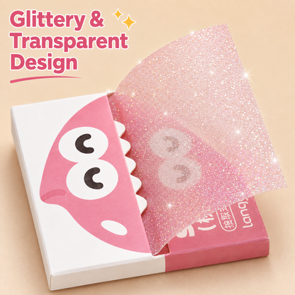 Glittery Transparent Pull-Out Sticky Notes — 12 Boxes / 960 Sheets — image 2