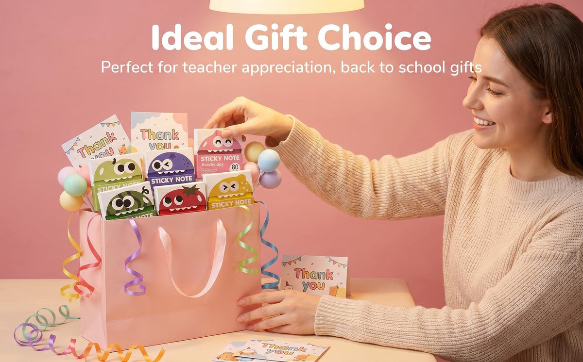Glittery Transparent Pull-Out Sticky Notes — 12 Boxes / 960 Sheets — image 20