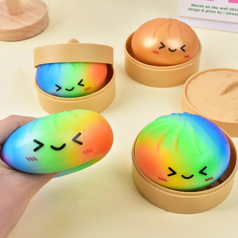 "Mystery Dumpling" Kawaii Squishy | Soft TPR Stress Relief Sensory Toy — image 2