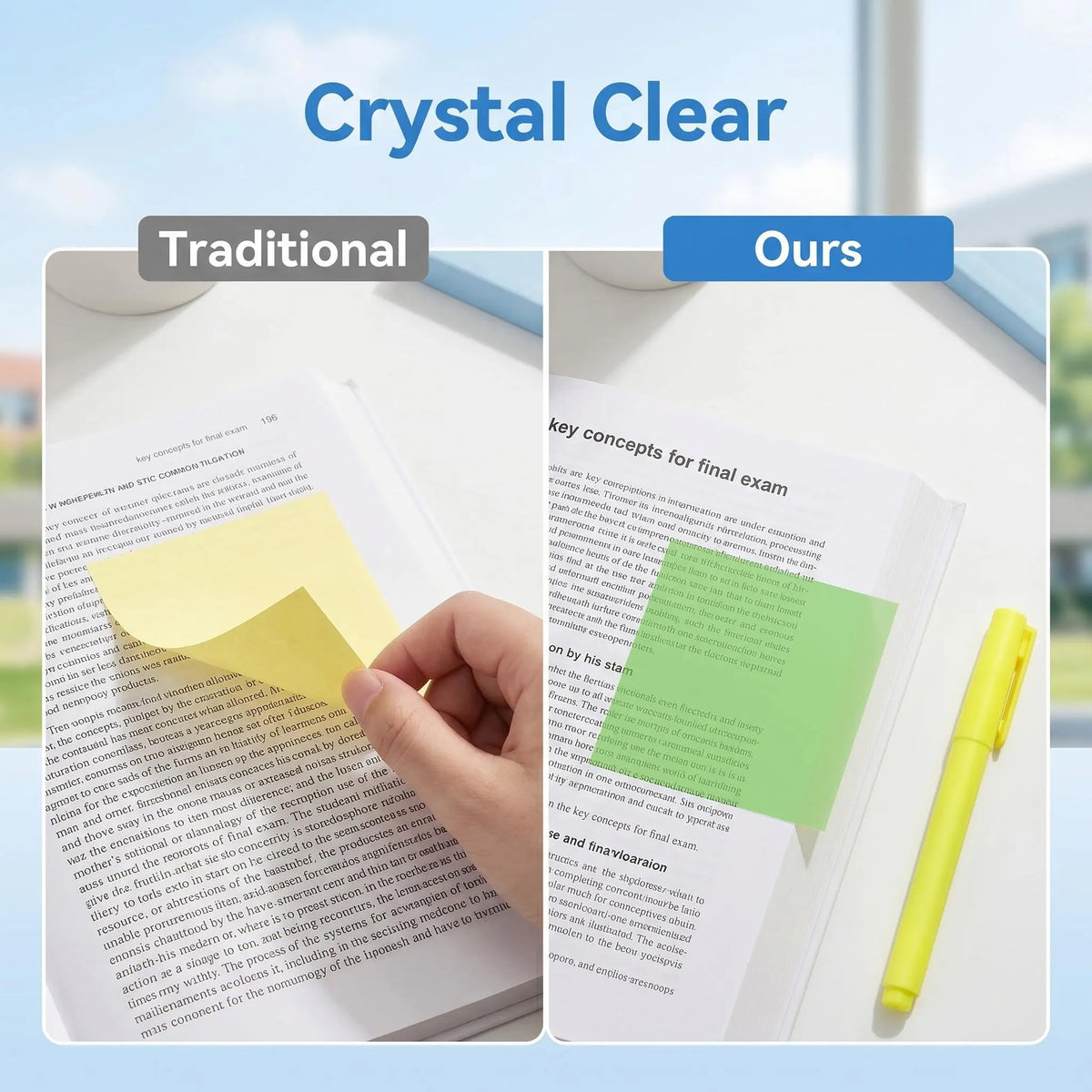 Glittery Transparent Pull-Out Sticky Notes — 12 Boxes / 960 Sheets — image 5