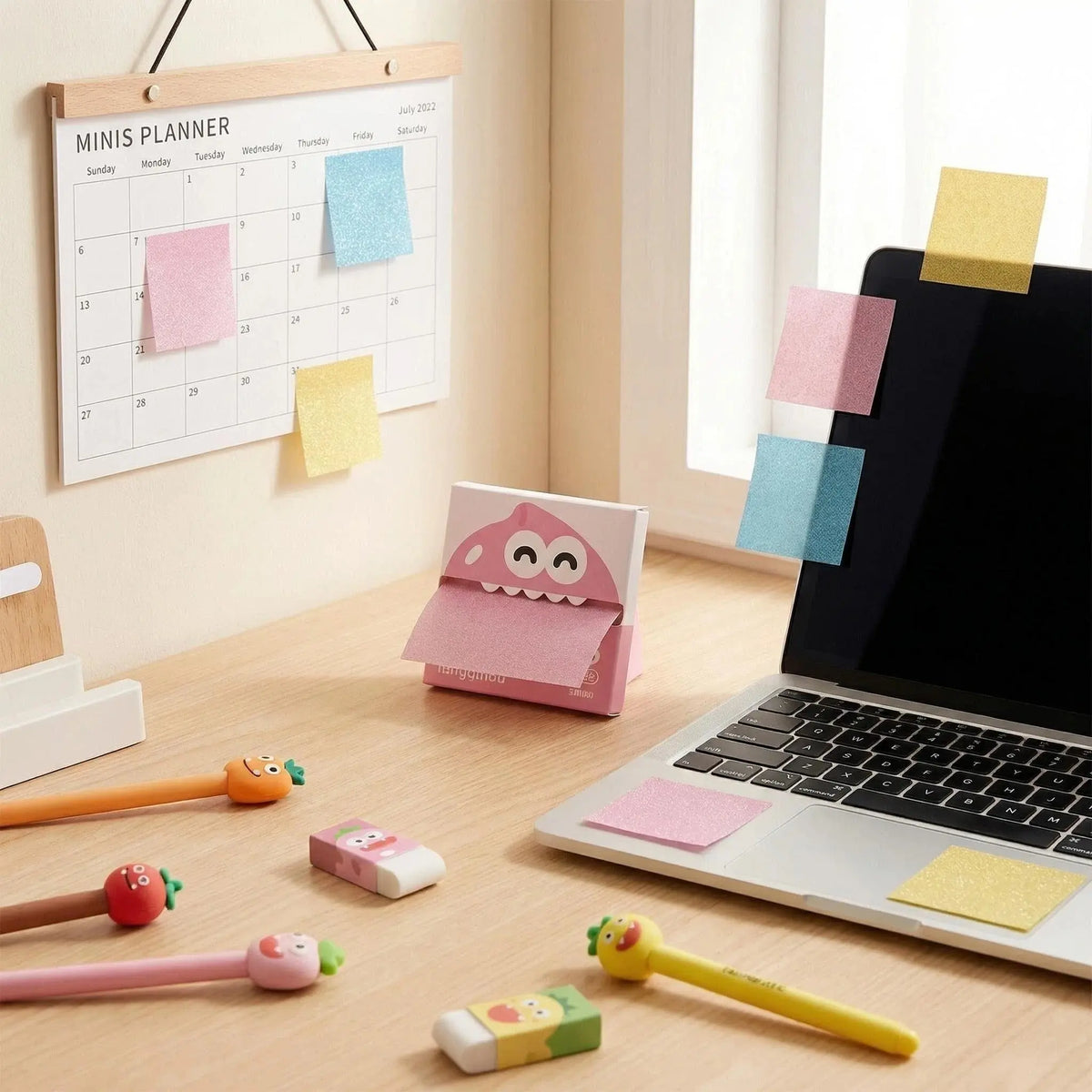 Glittery Transparent Pull-Out Sticky Notes — 12 Boxes / 960 Sheets — image 4