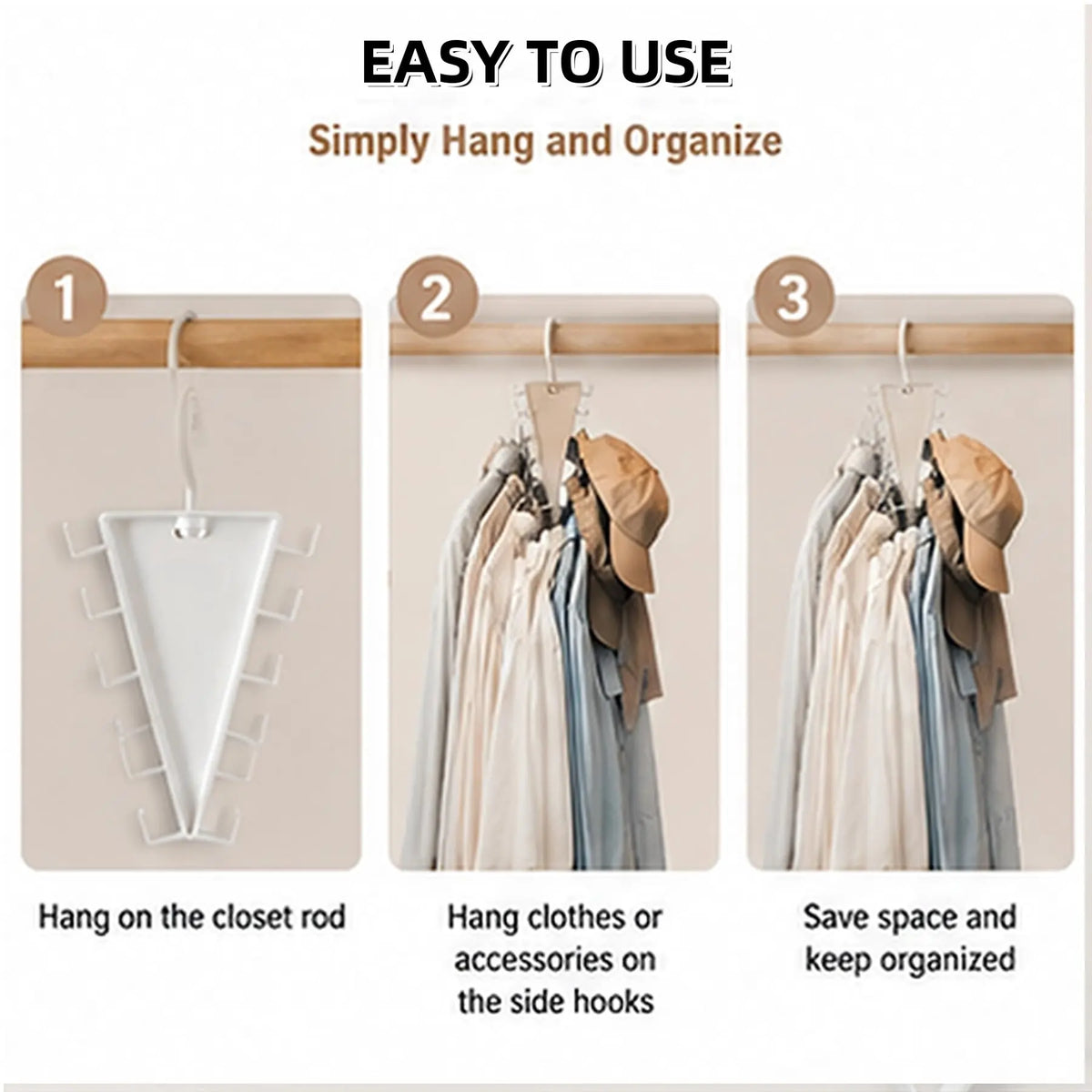 12-Hook Rotating Closet Organizer Hanger — source image 7