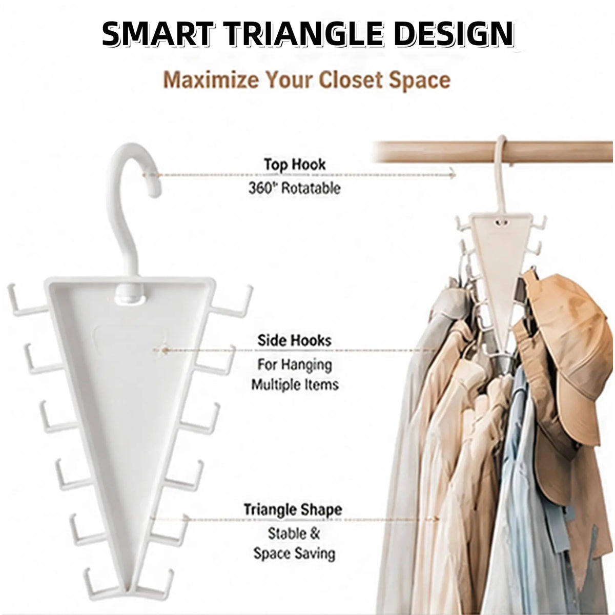 12-Hook Rotating Closet Organizer Hanger — source image 2