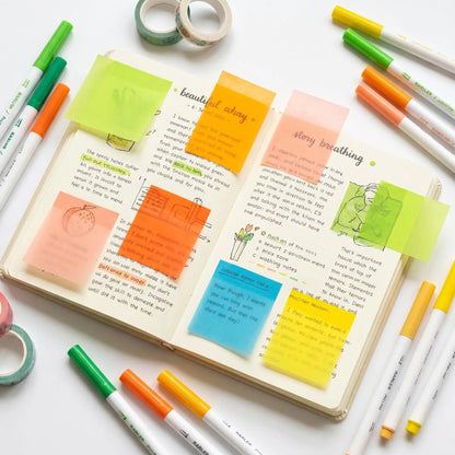 Glittery Transparent Pull-Out Sticky Notes — 12 Boxes / 960 Sheets — image 7