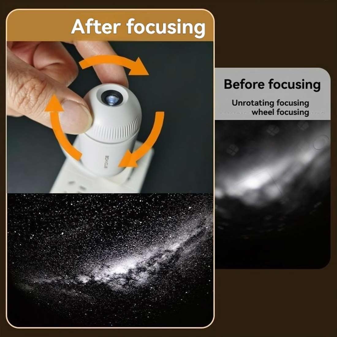 2-in-1 Galaxy Projector Night Light – 360° Adjustable — source image 7