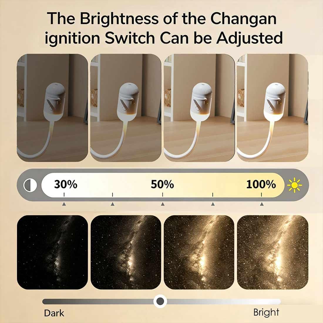 2-in-1 Galaxy Projector Night Light – 360° Adjustable — source image 5