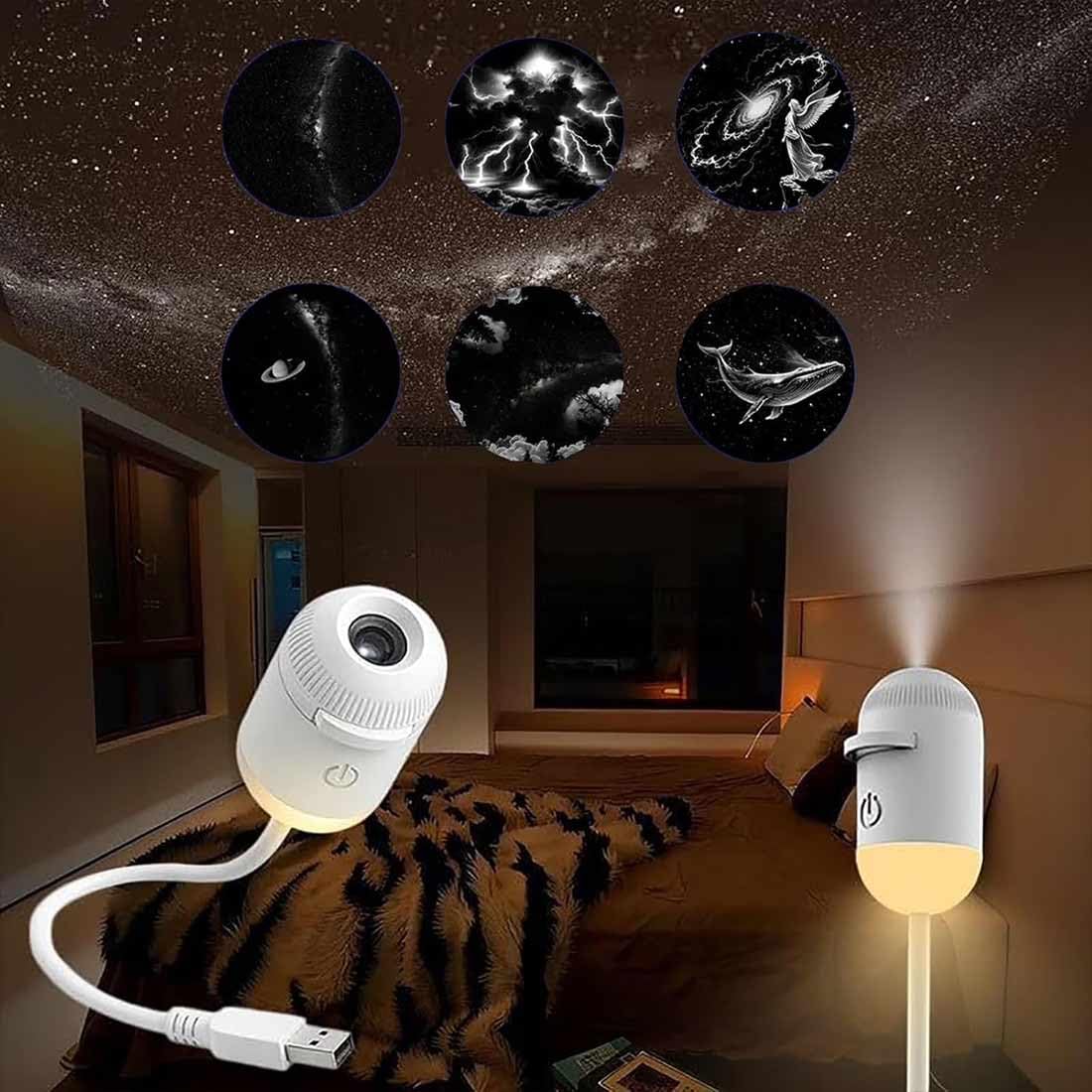 2-in-1 Galaxy Projector Night Light – 360° Adjustable — source image 11