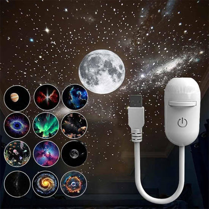 2-in-1 Galaxy Projector Night Light – 360° Adjustable — source image 1