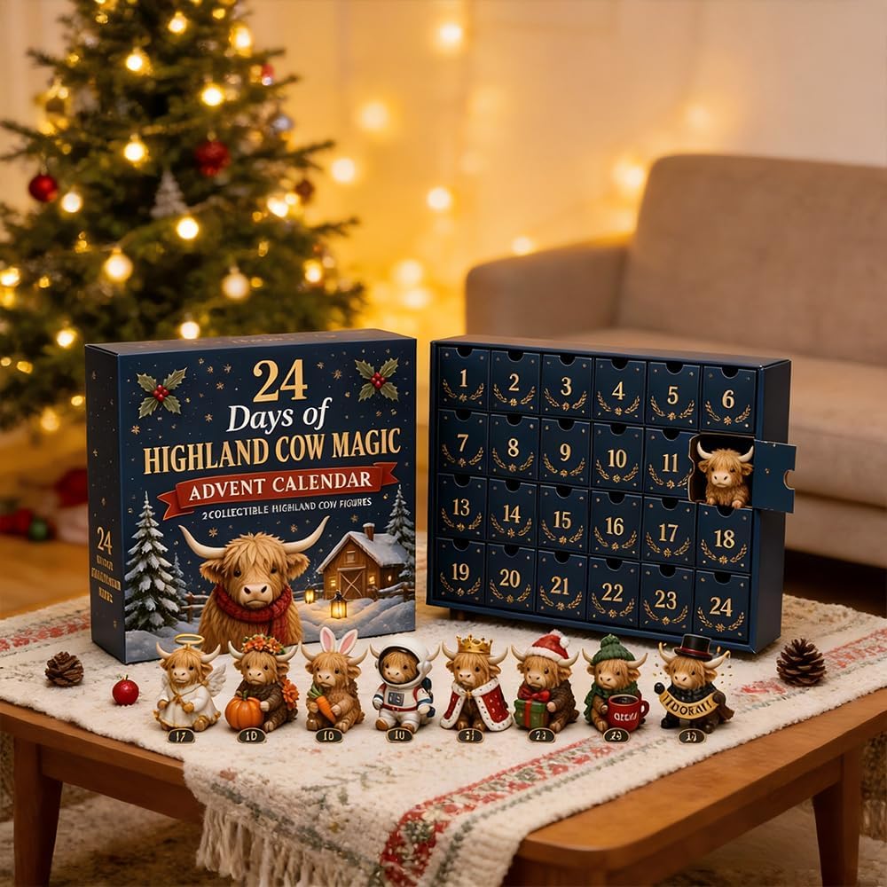 Highland Cow Advent Calendar — 24 Mini Figures — image 4