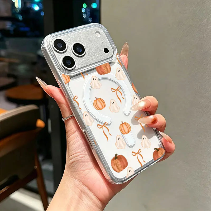 Ghost & Pumpkin Magnetic iPhone Case — image 5