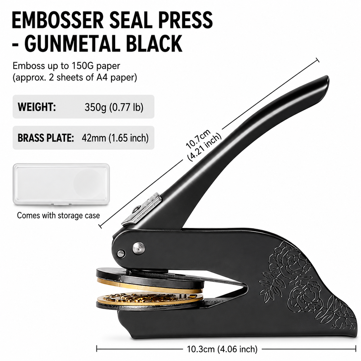 Personalized Library Book Embosser – Custom Name Stamp — image 1