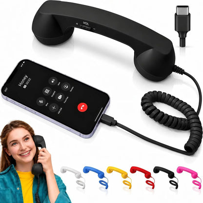 Retro Wired Phone Handset — USB-C / 3.5mm — image 11