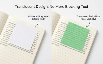 Glittery Transparent Pull-Out Sticky Notes — 12 Boxes / 960 Sheets — image 15