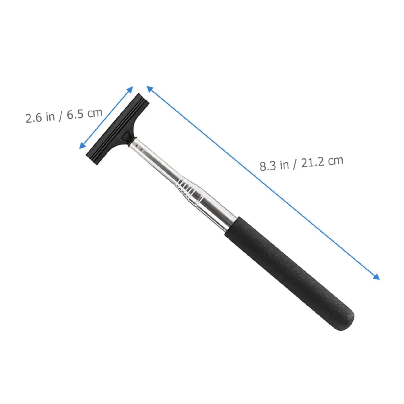 Car Rearview Mirror Wiper, Retractable Car Side Mirror Squeegee with Long Handle — image 7