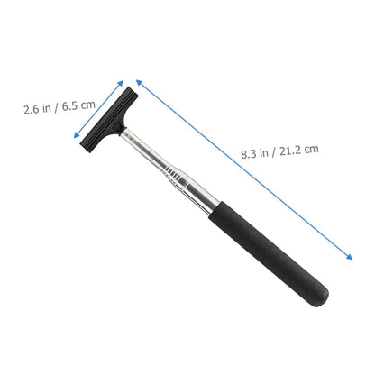 Car Rearview Mirror Wiper, Retractable Car Side Mirror Squeegee with Long Handle — image 7