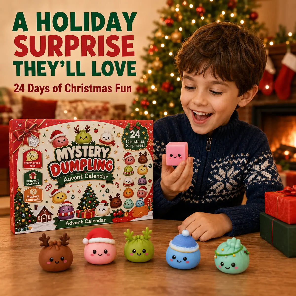 Christmas Dumpling Squishy Advent Calendar – 24 Days — product image 2