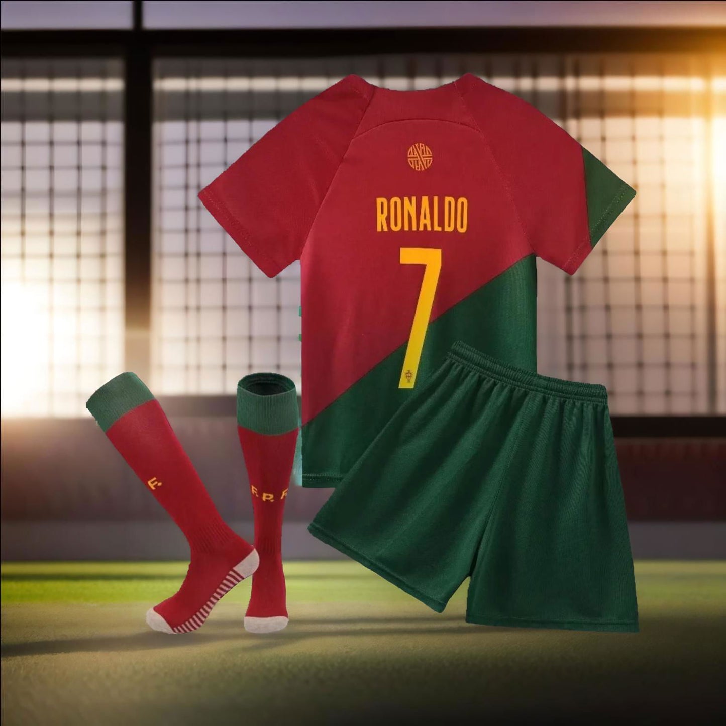 Ronaldo #7  Portugal National Team Jersey Set