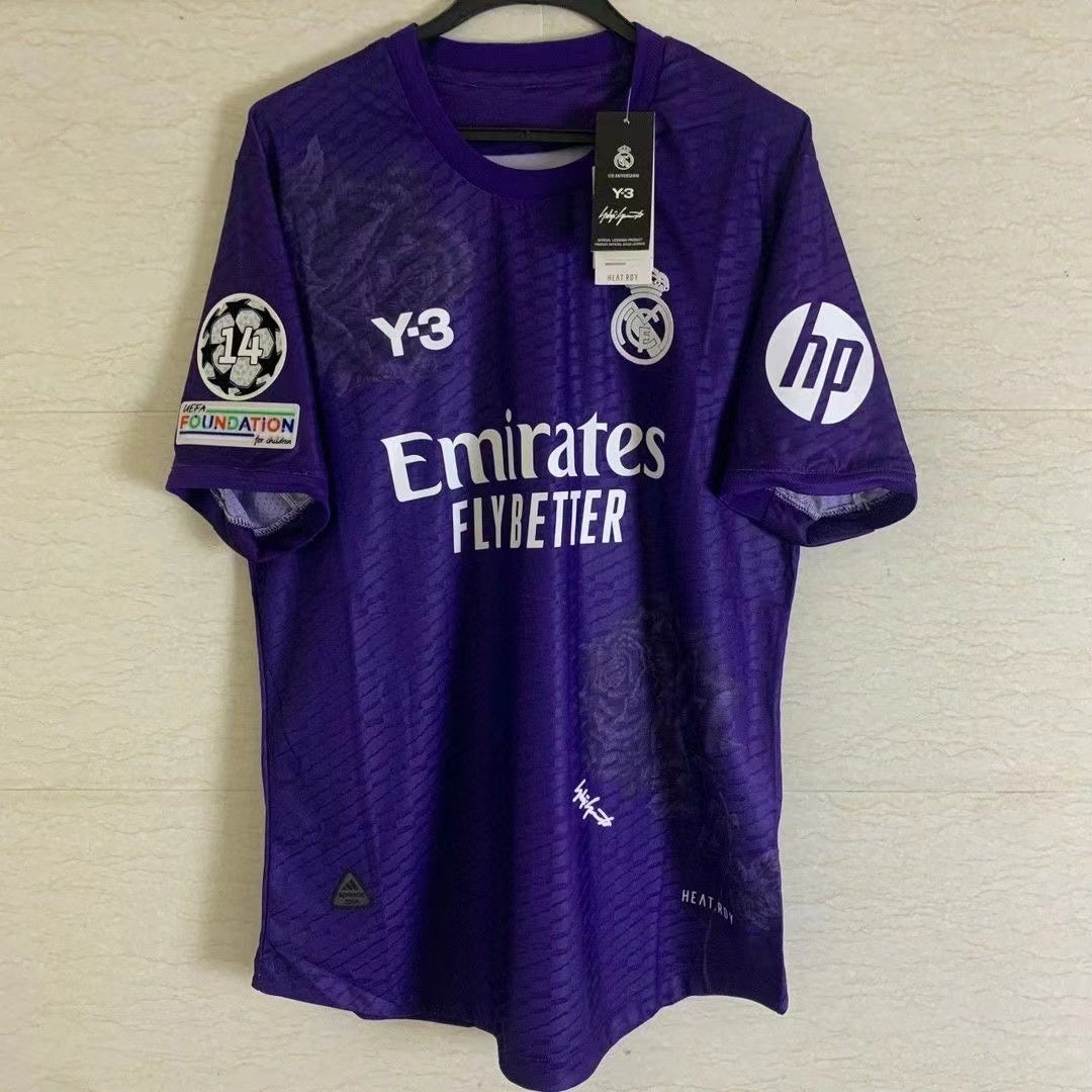 Vini Jr. #7 Real Madrid Away Purple Jersey Fans version