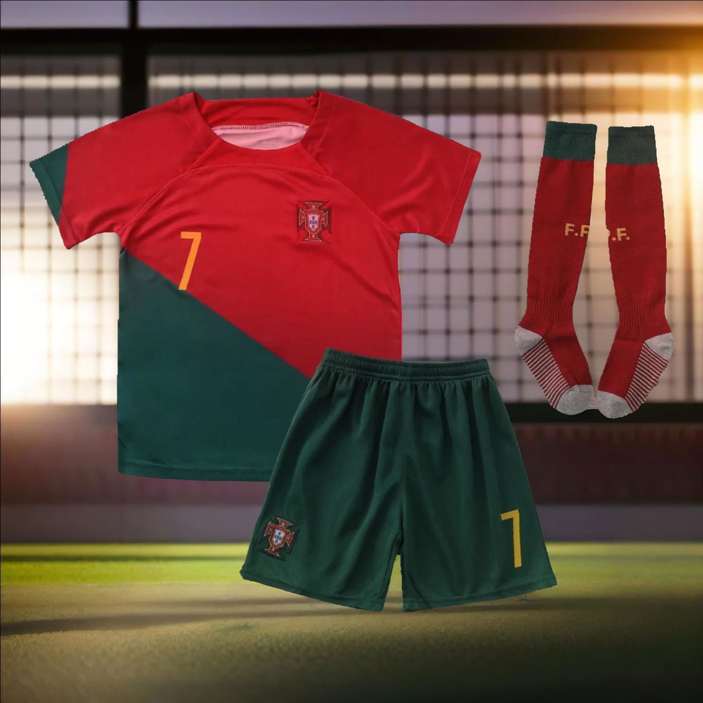 Ronaldo #7  Portugal National Team Jersey Set