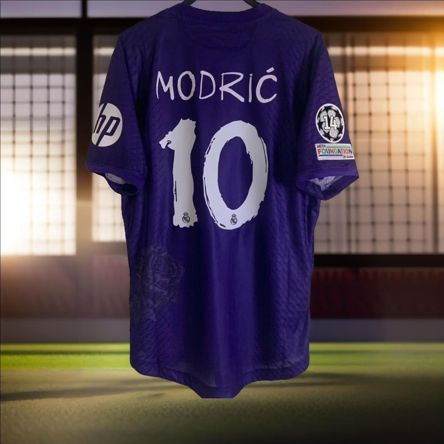 Luka Modric #10 Real Madrid Away Purple Jersey Fans version