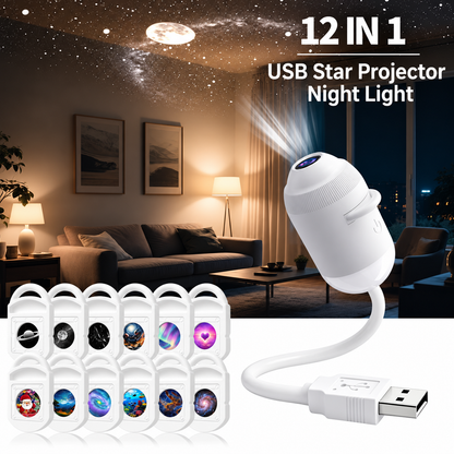2-in-1 Galaxy Projector Night Light – 360° Adjustable — source image 14