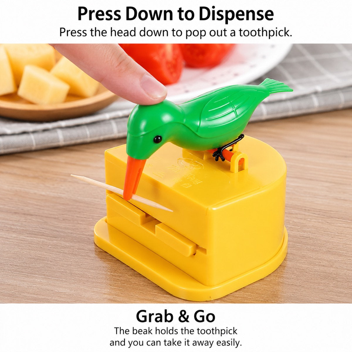 Automatic Bird Toothpick Dispenser for Tabletop Serving — image 2